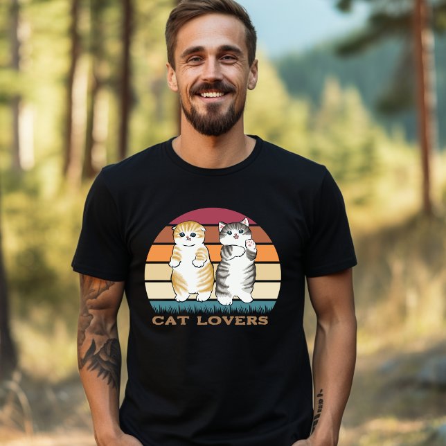 Orange Grewn Cat Lovers T Shirt (Von Creator hochgeladen)
