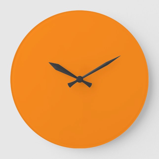 Orange Große Wanduhr (Vorderseite)