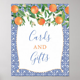 Orange Groves Duschkarten und Geschenke Poster