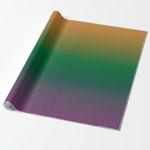 Orange-grün-Lila Gradient Geschenkpapier