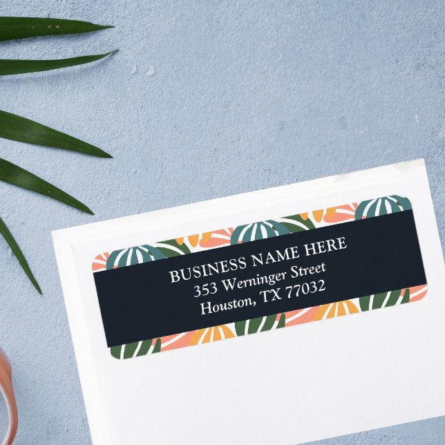 Orange Grüne Groovy Blätter Retro Botanisch (Von Creator hochgeladen)