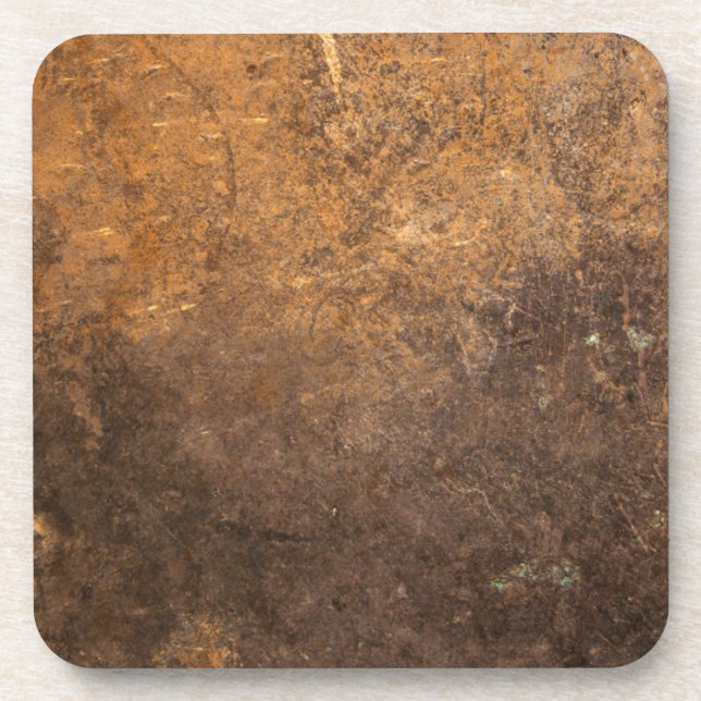 Orange Grunge 7 Untersetzer (Vorderseite)