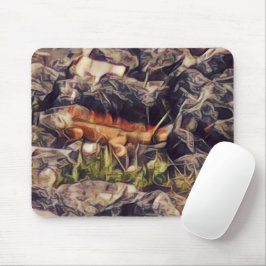 Orange Guana Art Mousepad