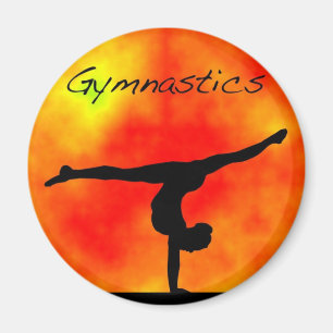 Orange Gymnastik-Magnet Magnet