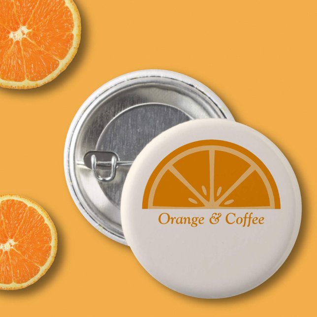 Orange Half Slice Button (Orange Half-Slice Button)