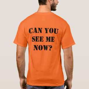 Orange Hallo-Kräfte Shirt: "KÖNNEN SIE MICH JETZ T-Shirt