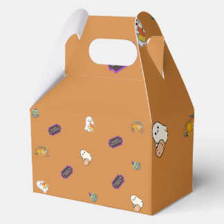 Orange Halloween-Geschenkbox | Geister-Süßigkeiten Geschenkschachtel