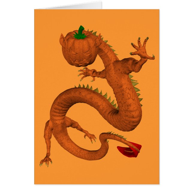 Orange Halloween Pumpkin Dragon (Vorne)