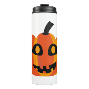 orange Halloween Thermosbecher
