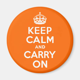 Orange halten Sie Ruhe und tragen Sie weiter Magnet