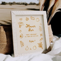 Orange Hand Drawn Blume Bar