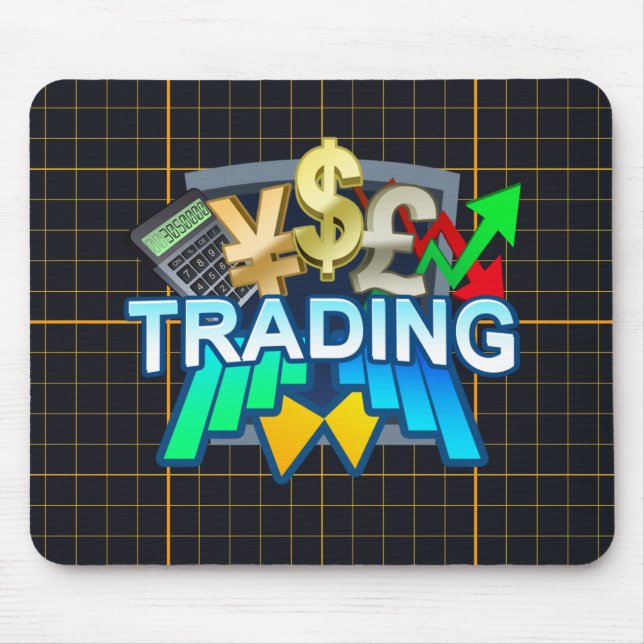 Orange Handelsgitter Mousepad (Vorne)