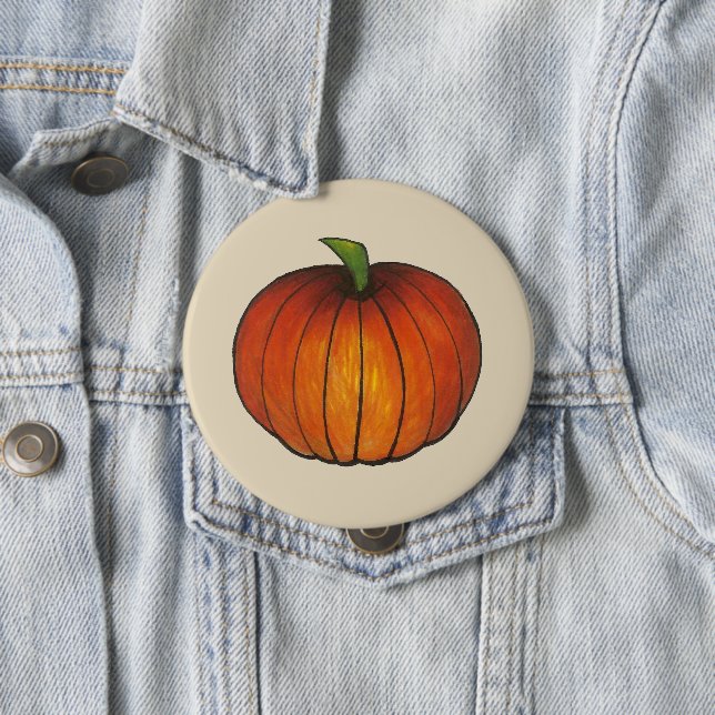 Orange Harvest Pumpkin Patch Herbst Button (Beispiel)