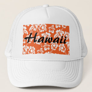 Orange Hawaiian Hibiscus Truckerkappe