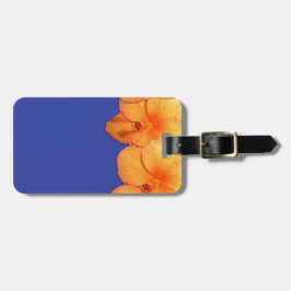 Orange Hawaiian Hibiskus Blume Gepäckanhänger