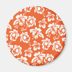 Orange Hawaiian Hibiskus Magnet