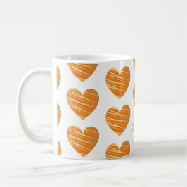 Orange Heart Best Friends All Occasion Gift Kaffeetasse
