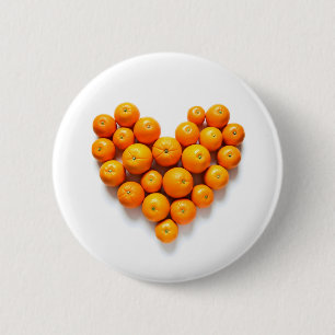 Orange Heart Button