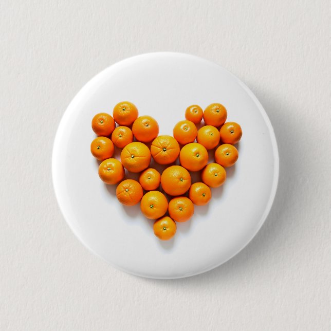Orange Heart Button (Vorderseite)