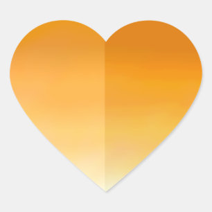 Orange Heart Petal Sticker