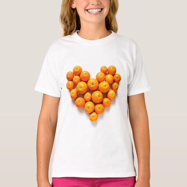 Orange Heart T-Shirt (Vorderseite)