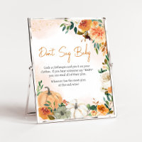 Orange Herbst Floral Pumpkin Sage nicht Baby