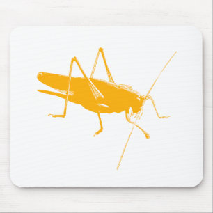 Orange Heuschrecke Mousepad