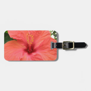 Orange Hibisken Blume Macro Custom Luggage Tag Gepäckanhänger
