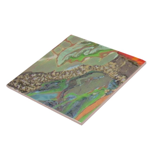 Orange Hibiskus Teil 9 von 12 Fliese (Seite)