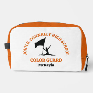 Orange High School Color Guard Personalisiert Waschbeutel