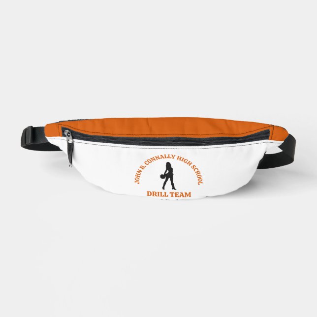 Orange High School Drill-Team-Tänzerin Personalisi Bauchtasche (Vorderseite)