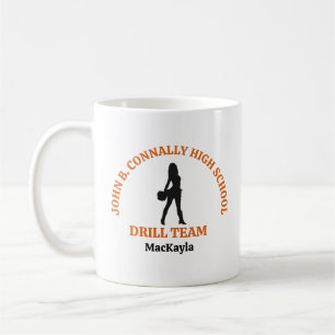 Orange High School Drill Team Tänzerin Personalisi Kaffeetasse