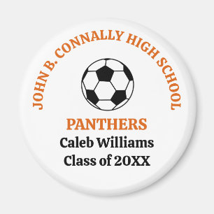 Orange High School Fußballmannschaft Personalisier Magnet