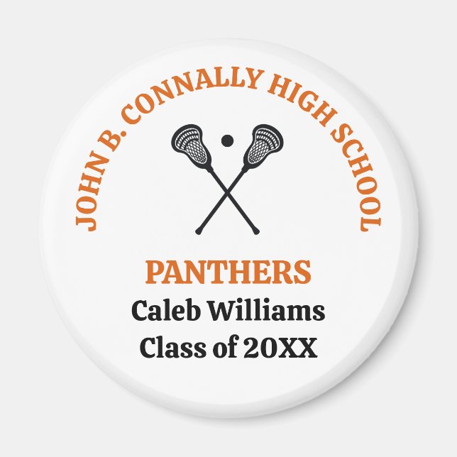 Orange High School Lacrosse-Mannschaft Personalisi Magnet (Vorne)