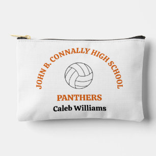 Orange High School Volleyballspielerin Personalisi Zubehörtasche