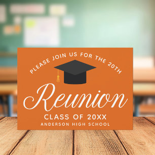Orange High School Wiedersehen Custom Party Einladung