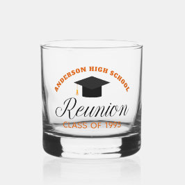 Orange High School Wiedersehen Party Custom Alumni Whiskyglas