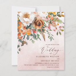 Orange Hochzeit im Herbst
