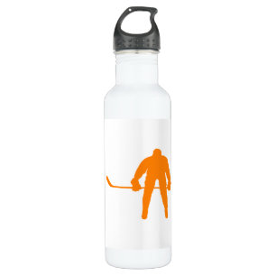 Orange Hockey Trinkflasche