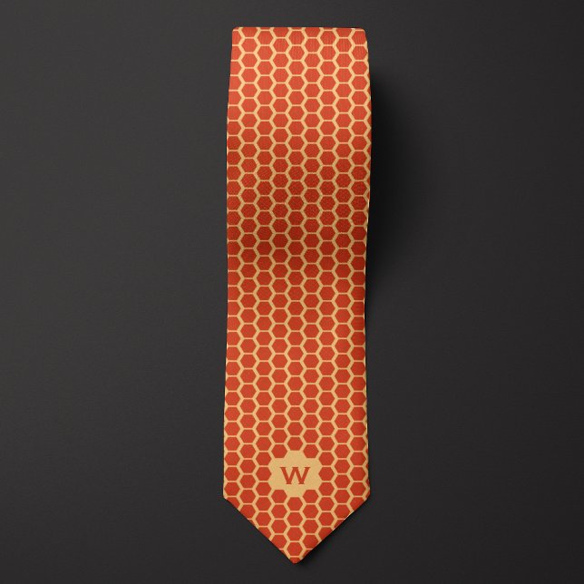 Orange Honeycomb Lässig Krawatte (Von Creator hochgeladen)