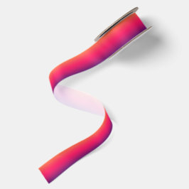 Orange Hot Pink und Lila Ombre Satinband
