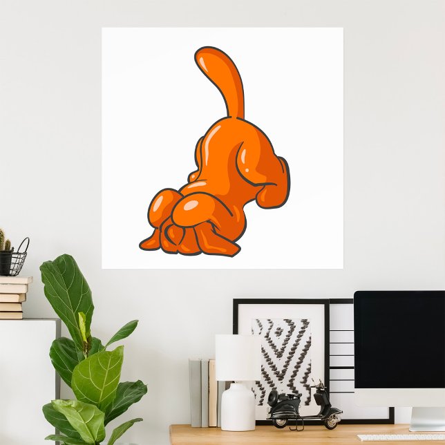 Orange Hound Dog Poster (Von Creator hochgeladen)