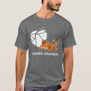Orange Huhn-Entweichen T-Shirt