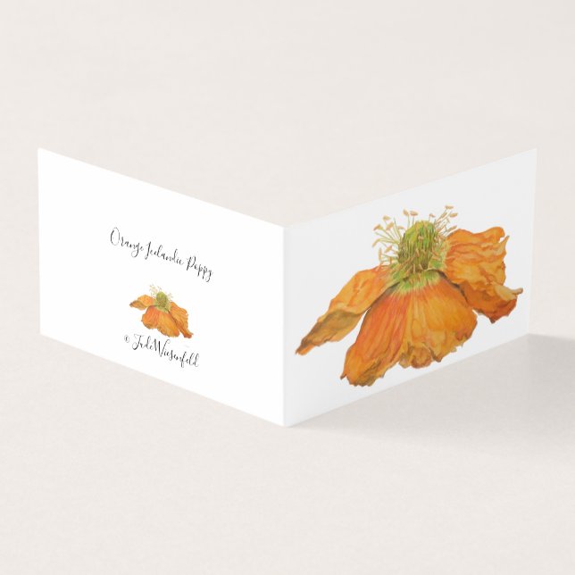 Orange Icelandic Poppy (Vorderseite)