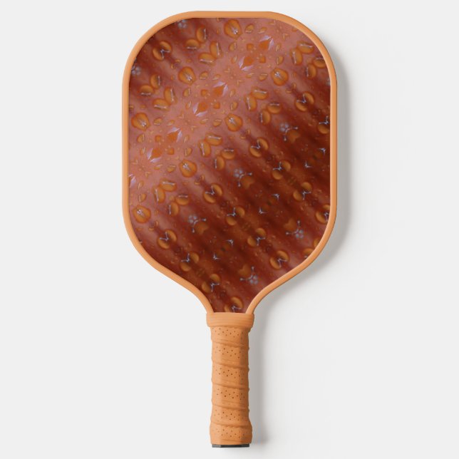 Orange Ikat 5 Pickleball Schläger (Vorderseite)
