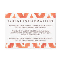 Orange Ikat Gästinformation