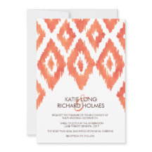 Orange Ikat Wedding
