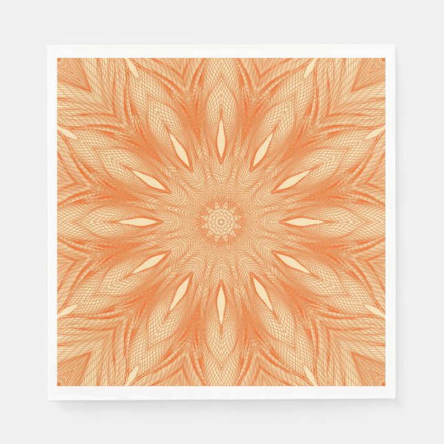 Orange Imitate Tulle Design Serviette (Vorderseite)