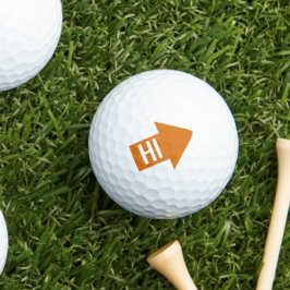 Orange Impact Arrow Golfball