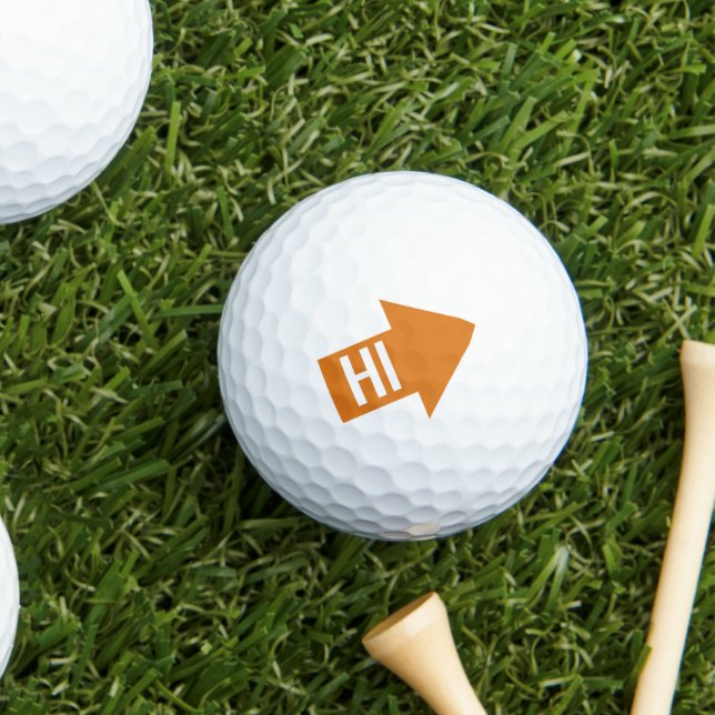 Orange Impact Arrow Golfball (Von Creator hochgeladen)
